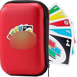 Card Box, Red Card Holder for Storage and Organization, Compact and Durable Design, Suitable for Various Card Games Including Case and Holder Needs-image-1