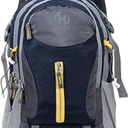 HEROZ Hacker 50 litres Large Size Nylon Travel Laptop Backpack Water Resistant Slim Durable Computer Book Bag Tracking Fits Up to 17.3-inch Laptop (058- ALL) (Navy Blue)-image-37