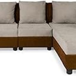 Wakefit Sofa Set | 1 Year Warranty | Sofa 3 Seater, 3 Seater Sofa for Living Room, Wooden Sofa Set, 3 Seater + Right Aligned, Sofa for Living Room - Skiver(Jio : Toffee Brown & Parchment White)-image-45