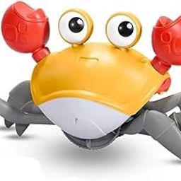 Toy Imagine Crawling Crab Baby Toy | Smart Sensor Musical Toy with LED Lights | USB Rechargeable Interactive Toy for Tummy Time & Toddler Development | Colour May Vary-16
