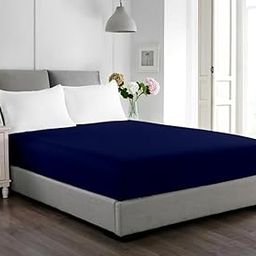 SLEEPYTEK Mattress Protector - 100% Waterproof Mattress Cover for Bed | Breathable, Noiseless & Hypoallergenic Soft Fitted Washable Mattress Encasement | 360° Elastic (King 84x72 Inch, Navy Blue)-image-98
