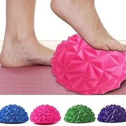 AHCP Half Sphere Balance Trainer Board Yoga Gym Half Spikey Ball (Pack of 2)-image-62
