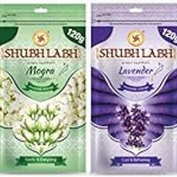 Shubh Labh Premium Incense Sticks Zipper (340 Sticks) (480gm) | Rose, Mogra, Lavender & Champa | Long-Lasting Fragrance | 45–50 Min Burn | Gulab Agarbati for Pooja & Daily Use |120 Gm Each | Pack of 4-image-28