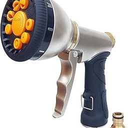 GOCART WITH G LOGO Stainless Steel Professional 9 Mode High Performance Outdoor Gardening Watering Lawn Hose Nozzle-image-39