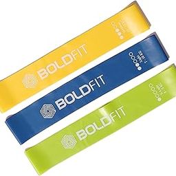 Boldfit Resistance Bands Mini Loop Set (Pack of 3) Hip Band Toning Exercise Band for Gym Booty Belt Latex Bands Theraband for Fitness, Multicolor, (RMiniloopLightSet3)-1