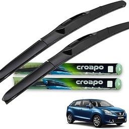 Croapo Front Hybrid Wiper Blades for Maruti Suzuki Baleno (All Models) – Set of 2 (Driver 21", Passenger 19") – Smooth Wipe, Silent Operation, All-Weather Performance-14