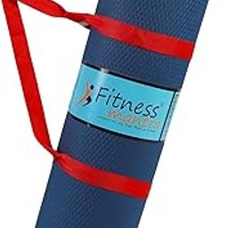 Fitness Mantra® 4mm Anti-Slip Yoga Mat for Yoga Exercise |Qnty.-1 Pcs.| With Carrying Strap| (Navy Blue, 4mm)-image-95