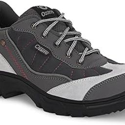 Ozarro Grey Genuine Leather Steel Toe Safety Shoe for Mens (S4447)-image-94