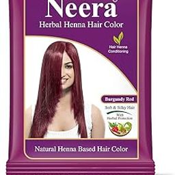 Neera Herbal Natural Burgundy Red Henna Hair Color 15 GRM Pack(Pack of 20)-image-34