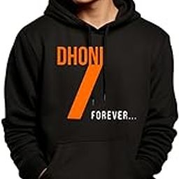 Dhoni Printed Hoodie for Men |Cotton Hoodie | Mens Hoodies | Sweatshirt for Men | Hooded Hoodie-image-43