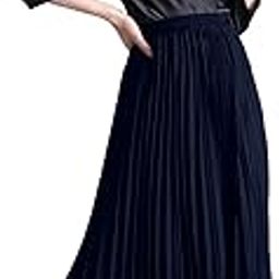 fablestreet Pleated Flared Floral Midi Skirt-picture-11