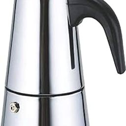 BLATUS Stainless Steel Espresso Watt Coffee Maker Percolator Moka Pot Cup for Italian Espresso/Decoction Coffee/Mocha/South Indian Filter Kaapi Home Machine (Silver) 350ml-picture-24