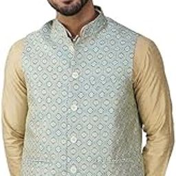 Men's Export-Quality Indian Traditional Nehru Jacket/Waistcoat-image-37
