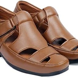 3 Inch Hidden Height Increasing Casual Formal Slip-on Roman Sandals with Synthetic Material and Airmix Sole for Men's Use.-picture-26