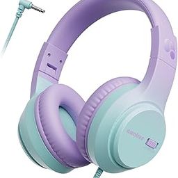 awatrue Kids Headphones Wired with Volume Limit (74/85/94dB) - Lightweight‌, Comfortable‌ & ‌Durable‌ 3.5mm Jack Over-Ear ‌Stereo‌ Headset, Tangle-Free‌ Cord for School/Travel/Tablets/Pad/Smartphones-image-72