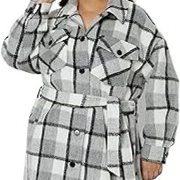 Curve Women's Polyester Knee Length A-Line Coat-image-20