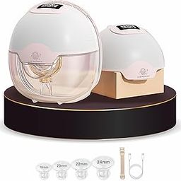 Leo Mommy "Wearable Electric Breast Pump for Feeding Mothers | Hands-Free, Portable, Silent & Leak-Proof | 3 Modes, 15 Levels Suction, BPA-Free, Anti-Backflow, Memory Function | Rechargeable with Type-C Fast Charging | Lightweight, Comfortable, Strong Suction, Pain-Free | 180ml Milk Collector for Breastfeeding Moms, Working Mothers, Newborn Baby Feeding | USB Charging, Easy to Clean, Soft Silicone Shield"-46