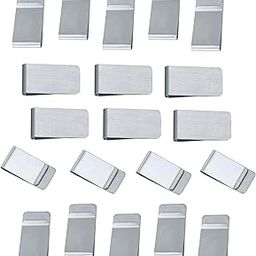Money Clips 20 Pack by JGFinds, Stainless Steel Blanks for Engraving or Personalize, Bulk Wholesale (Single Clip)-image-51