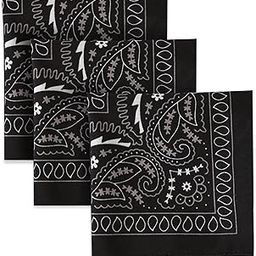 Large Bandana Headband - Handkerchief Bandanas for Men & Women - Paisley Bandana Pack - Cowboy Scarf-image-7