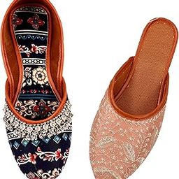 Babbotty Women's Jutti,Combo Ladies Juti,Rajasthani Mojari,Girls Jooti Pack of 2-image-82