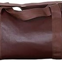 LEATHER DREAMS MultiSpace Gym Bag Body Building Pu Leather Duffle Gym Bag & Sports Bag for Men and Women for Fitness (Brown)-0