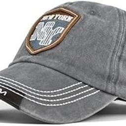 Unisex Caps with Adjustable Strap Free Size Cotton Sports Sun Hat | Baseball Cap | Headwear | Caps & Hats (Grey)-image-98