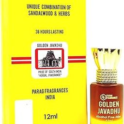 Parag fragrances Golden Javadhu 12Ml (Herbal Fragrance) Pride Of South India/Long Lasting, Natural & Alcohol Free Attar Liquid For Men/Unique & Ideal Combination Of Sandalwood & Herbs-6