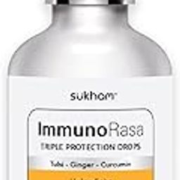 Sukham ImmunoRasa Drops - 30 ml - 40 days | Benefit of 3-in-1, Helps with Immunity & fighting infections | Tulsi, Curcumin and Ginger | Pure, Natural & 100% Ayurvedic Oral Drops for Men & Women-image-37