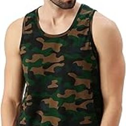 Men's Sleeveless Regular Fit Tshirt, All Over Printed Vest for Men, Cotton Sando for Beach Wear, Gym, Cycling, Running, & Other Sports (Available in Different Pattern)-7