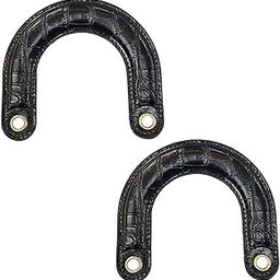CALANDIS™ 2 Pieces Bag Handles DIY U Shaped Handbag Handmade Bag Handle Bag PU Handles black | Handbag Accessories | Womens Handbags & Bags-image-72