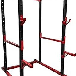 Gamma Fitness Power Squat Rack PR-04 - Heavy duty 2.5 x 2.5 inch Frame With Inter-locking Attachment Mechanism-18