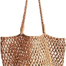 velura Women Beach Tote Bag Fashion Travel Vacation Bag for Travel Shopping Holiday Khaki|1 Beach Woven |Women's Handbags & Bags| Womens Handbags & Bags|Clothing, Shoes & Accessories-picture-46