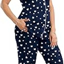 Women's Cotton Heart/Box/Zigzag Printed Night Suit Set of Shirt and Pyjama H_P BLK-80