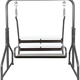 Kaushalendra Indoor Metal 2-Seater Swing with Stand - 300 kg Capacity, Gray (49 x 61 x 67 Inch)-image-49