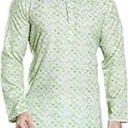 Men's Sequince Embroidered Printed Cotton Blend Only Slim Fit Kurta-picture-51