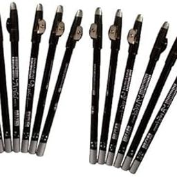 PMW - ADS Professional Eyebrow and Eyeliner Pencils, Makeup Artist Set, Pack of 12-image-1