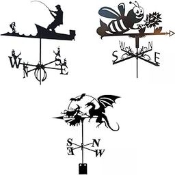 LOOM TREE® 3X Stainless Steel Weathervane Weather Vane Yard Farm Scene Decor Ornament | Yard, Garden & Outdoor Living | Garden D?©cor | Weathervanes-image-24