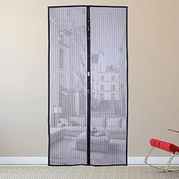 SAI INDER KALA® Magnetic Door Curtain Summer Intensified Yarn Polyster Fly Insects Mute 80x210cm-image-80