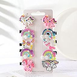 HAMSA Metal Hair Jaw Clips, Large Non-Slip Design, Sparkly Finish for Thick and Curly Hair (Unicorn Baby Clip)-image-26