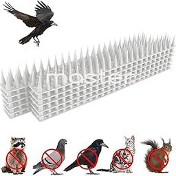 Anti Bird Spikes -(White, Pack of 30) Deter Pigeons, Cats, Monkeys, Crows, Kabootars - Protect AC, Balcony, Windows - Easy Install, Weatherproof - Home Defense Solution (30)-picture-27
