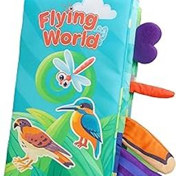 Cloth Books for Babies 0 to 3 Years, Peekaboo Books for Babies with Sensory Features, Interactive Learning Toy for 6-12 Months, Ideal Gift for 1 Year Old Baby Boy Birthday-image-111