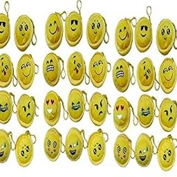 Birthday Party Return Gift Ideas Bulk for Kids Children Boys Girls Bags Multicolour Zip Pouch Trendy Various Emotions Coin Purse Soft Bag Cradle cermony Baby Naming Pack (50)-image-56