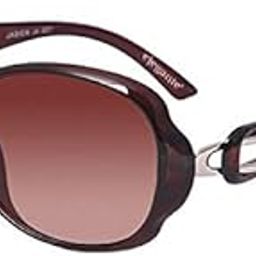UV Protected Brown Oval Sunglasses for Women and Girls-35