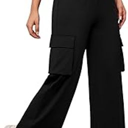 Straight Wide fit Long Length Cargo Style Lower for Women/Trending Multi Pocket Style, Relaxed Casual Pants for Women-image-9