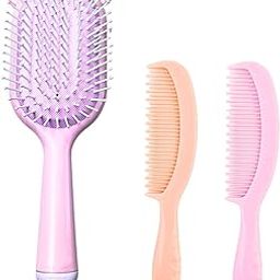 Bhairavi Creations Kids Hair Brush and Hair Comb Combo with Air Cushion and Soft Bristle (PURPLE COMBO PACK OF 3)-image-35