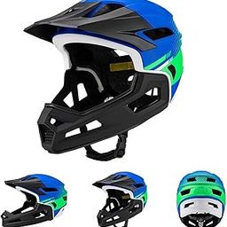 The Style Sutra Full Face Bike Helmet Protective Helmet Shock Absorbing Mountain Bike Helmet Blue Green|Helmets|1 Bike Helmet-picture-32