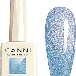 CANNI HEMA FREE Glitter Nail Gel - Aurora Glitter Series Gel Nail Polish from BELLE GAGA Nail Gel Polish Soak Off LED Nail Art Starter Manicure Salon DIY at Home (8069, 9ml)-image-3