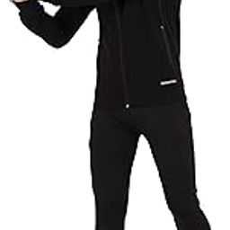 men's sports tracksuits black (black, X-Large)-image-47