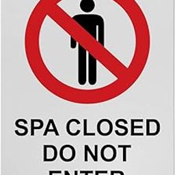 Spa Closed Do Not Enter Sign, 8.5 x 11 in" OSHA Compliant Pool Spa Closed Sign, Weatherproof Plastic, UV resistant & Easy-to-Read Signage-image-33