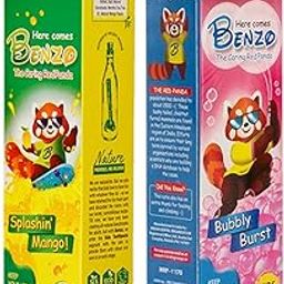 Bentodent 100% Natural Kids super saver pack bubble gum 100g & mango 100g Toothpaste, Fluoride Free, Sls Free, Complete oral care protection for kids, Fresh Breath, Best toothpaste for kids 2+ years 100g each-9